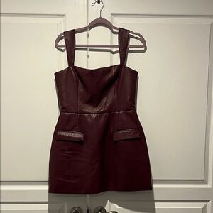 Amanda Uprichard Burgundy Mini skort Dress
